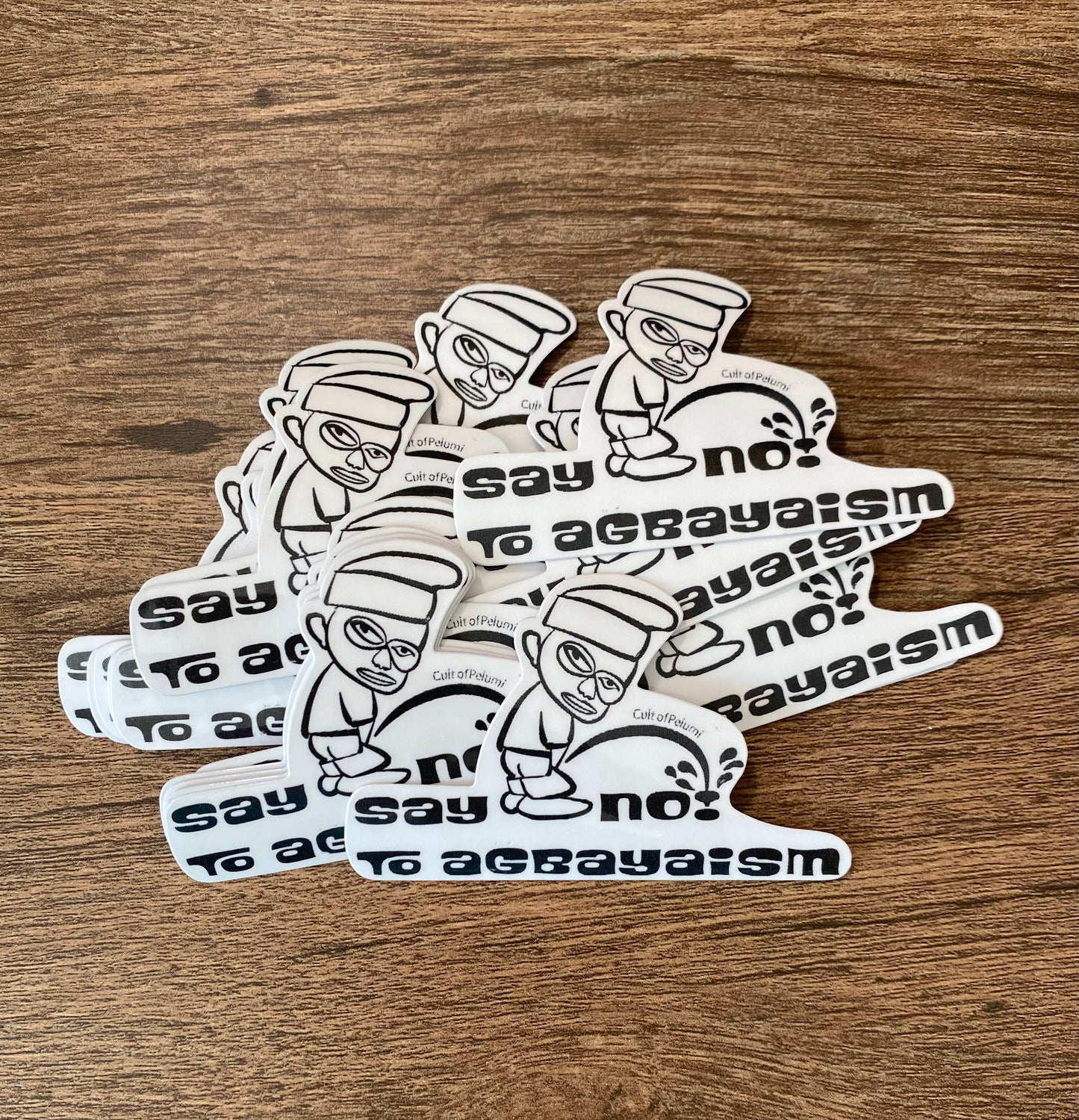 Say NO! to agbayaism Sticker