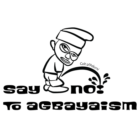 Say NO! to agbayaism Sticker